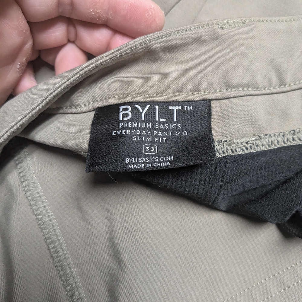 BYLT Basics Everyday Pant 2.0 Slim Fit in Taupe